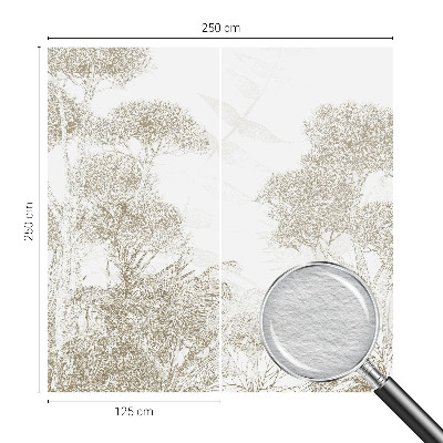 Fototapet efter mål med tropisk vegetation