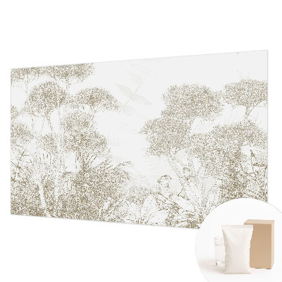 Fototapet efter mål med tropisk vegetation
