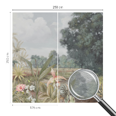 Høj kvalitet fototapet Eksotisk landskab