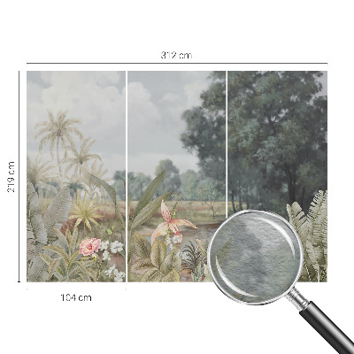 Høj kvalitet fototapet Eksotisk landskab