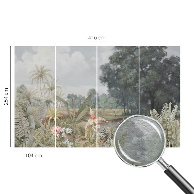 Høj kvalitet fototapet Eksotisk landskab