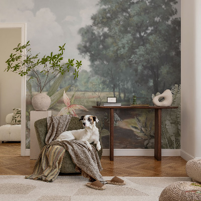 Høj kvalitet fototapet Eksotisk landskab