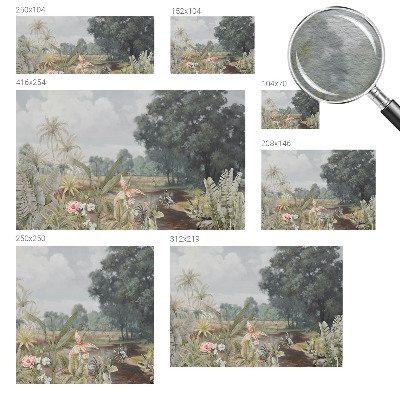 Høj kvalitet fototapet Eksotisk landskab