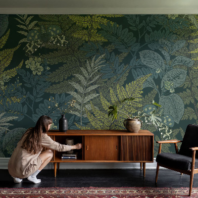 Vlies fototapet Grøn elegance
