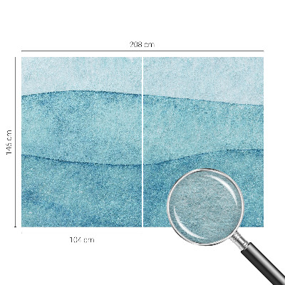 Foto tapet Blå bølger