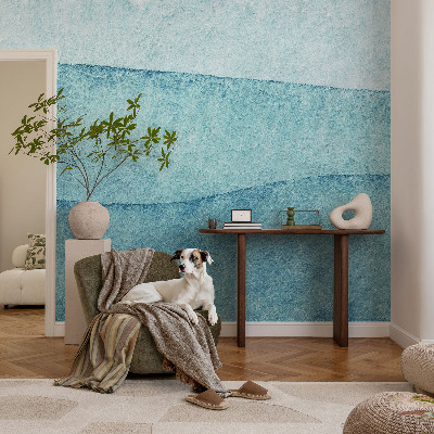 Foto tapet Blå bølger