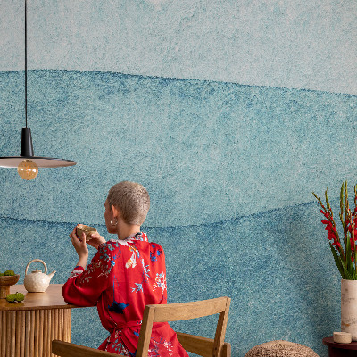 Foto tapet Blå bølger