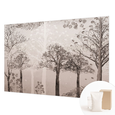 Non-woven fototapet Sarte træer