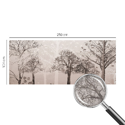 Non-woven fototapet Sarte træer