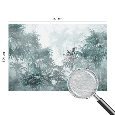 Fototapet stue Eksotisk grøn