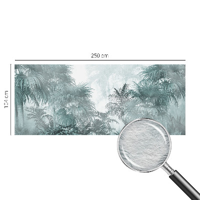 Fototapet stue Eksotisk grøn