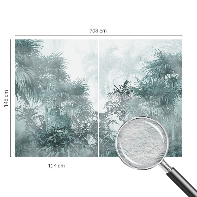 Fototapet stue Eksotisk grøn