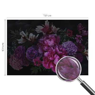 Fotovæg soveværelse Blomsteragtig elegance