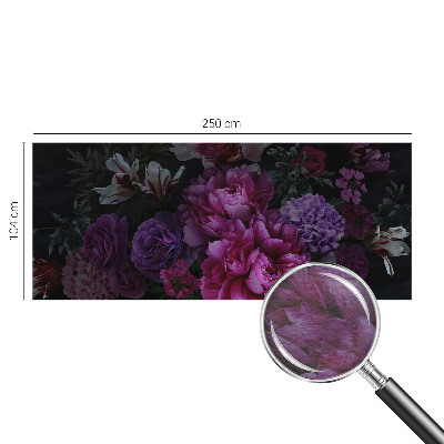 Fotovæg soveværelse Blomsteragtig elegance
