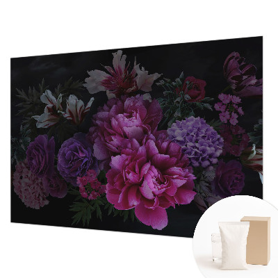 Fotovæg soveværelse Blomsteragtig elegance