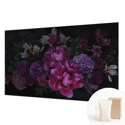Fotovæg soveværelse Blomsteragtig elegance