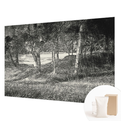 Fototapet efter mål Et fredeligt landskab