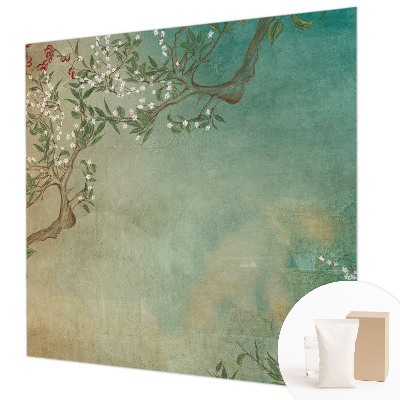 Vlies fototapet med motiv af blomster i harmoniske farver