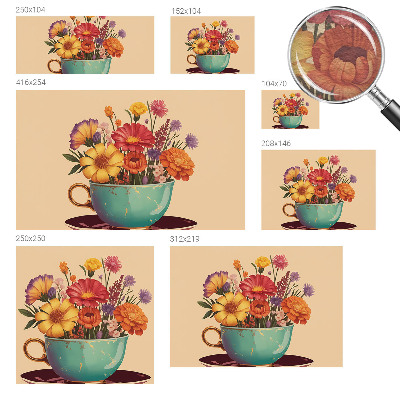 Fotostat En farverig buket