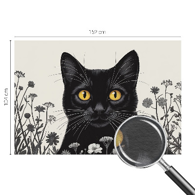 Fotovæg med katteblomster-motiv