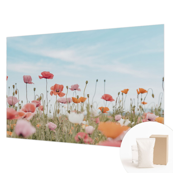 Tapet Valmueblomster