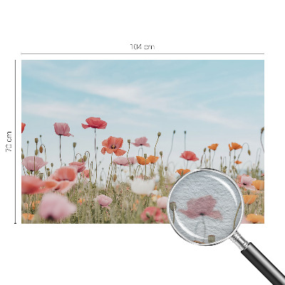 Tapet Valmueblomster