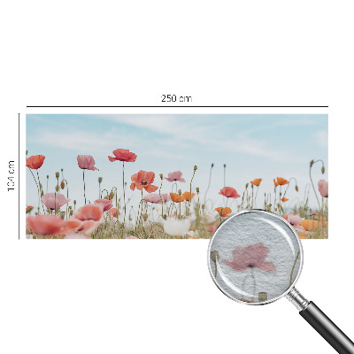 Tapet med valmueblomster
