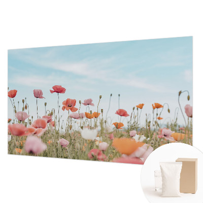 Tapet med valmueblomster