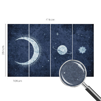 Fototapet stue Stjernemotiv