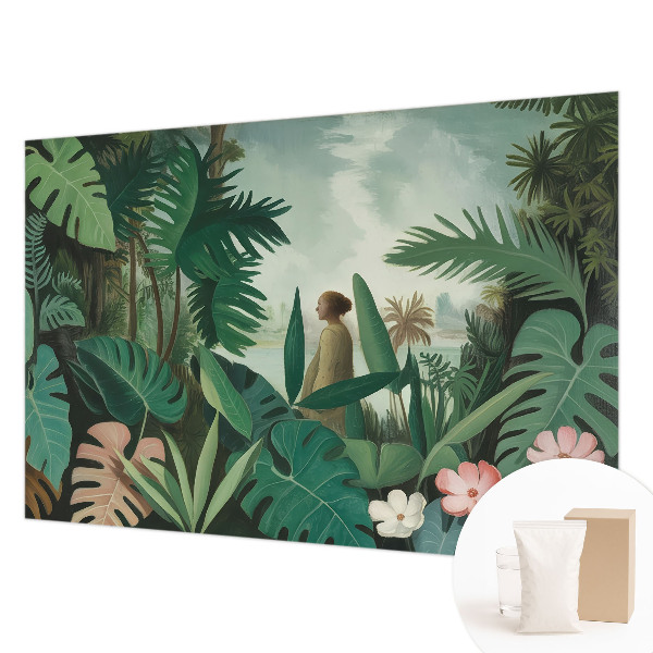 Fototapet børneværelse med eksotisk junglemotiv