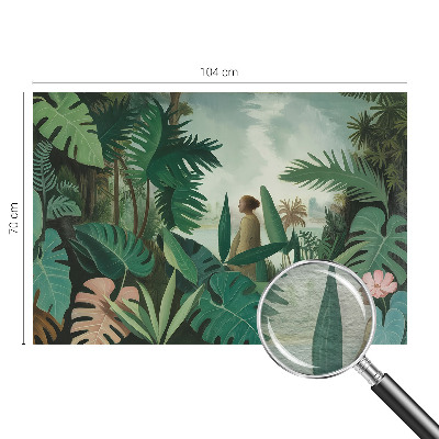 Fototapet børneværelse med eksotisk junglemotiv