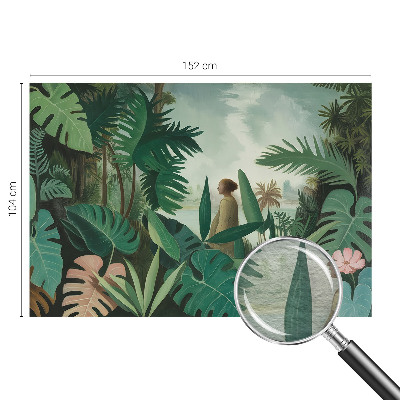 Fototapet børneværelse med eksotisk junglemotiv