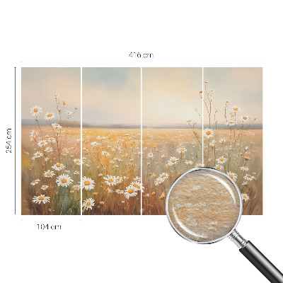 Fototapet på mål med motiv af en blomstereng