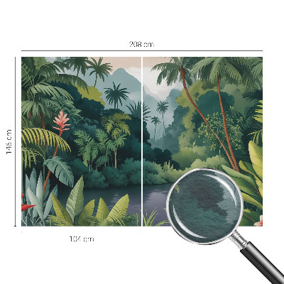 Stor fototapet Eksotisk landskab