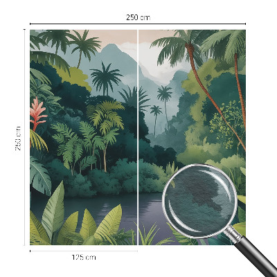 Stor fototapet Eksotisk landskab