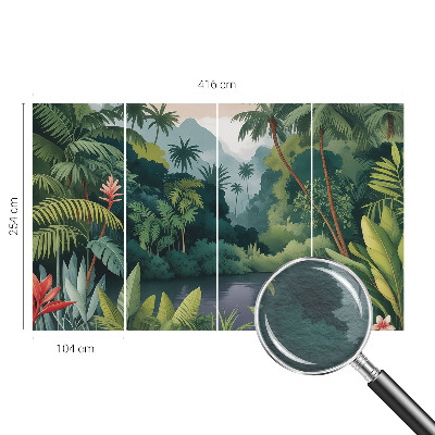 Stor fototapet Eksotisk landskab