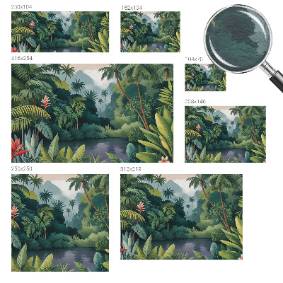 Stor fototapet Eksotisk landskab