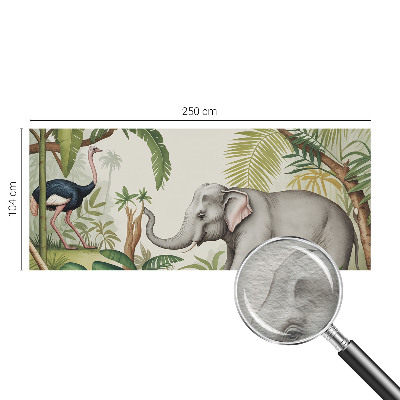 3D fototapet med et eksotisk motiv