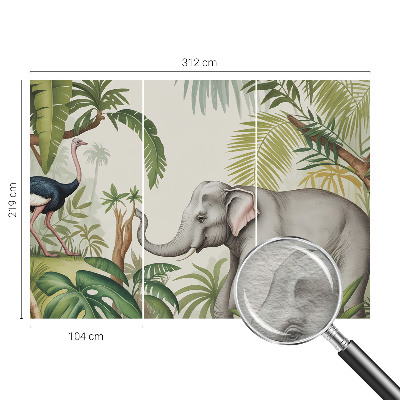 3D fototapet Eksotisk scene