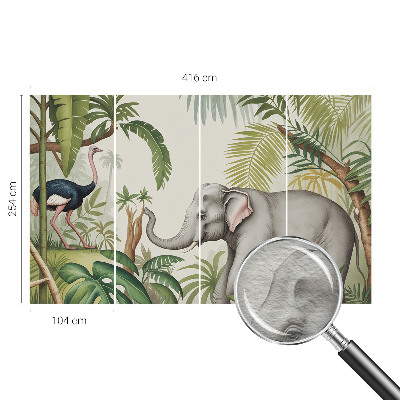 3D fototapet Eksotisk scene