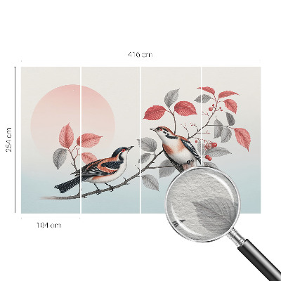 Foto tapet Siddende fugle