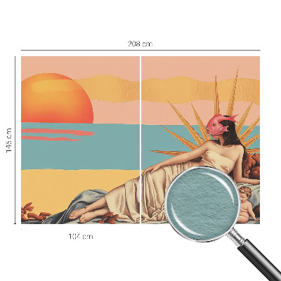Non-woven fototapet med motiv af surrealismens vesten