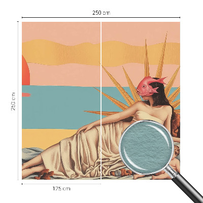 Non-woven fototapet med motiv af surrealismens vesten