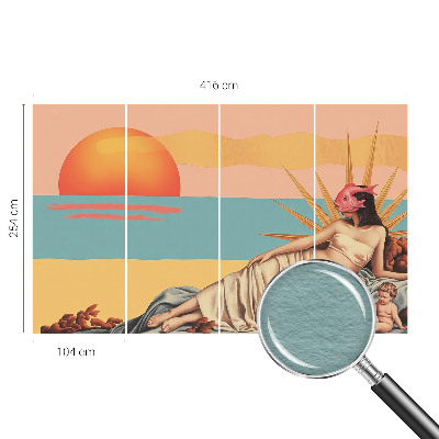 Non-woven fototapet med motiv af surrealismens vesten