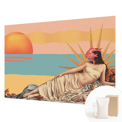 Non-woven fototapet med motiv af surrealismens vesten