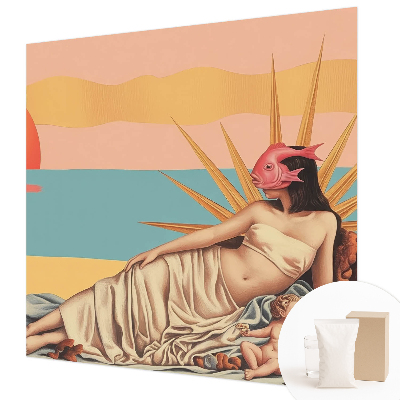 Non-woven fototapet med motiv af surrealismens vesten