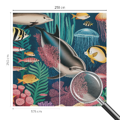 Væg tapet Undervandsfauna