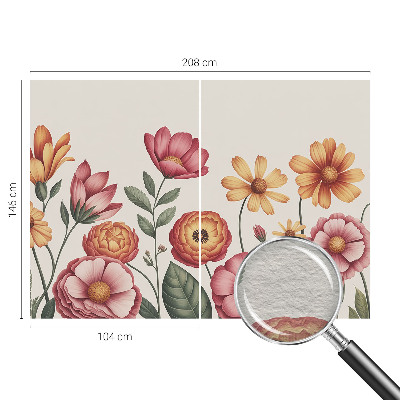Tapet med blomsterarrangement
