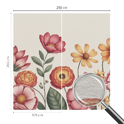 Tapet med blomsterarrangement
