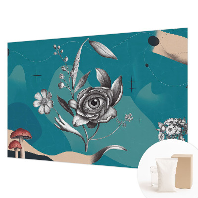 Fototapet stue Blomsterøje